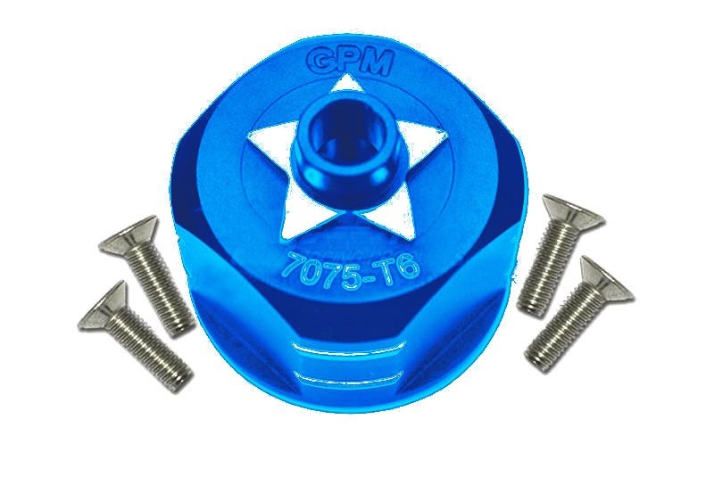 GPM Aluminium 7075-T6 Diff-Gehäuse v/h blau GPM Traxxas Sledge SLE011B - Abbildung 1
