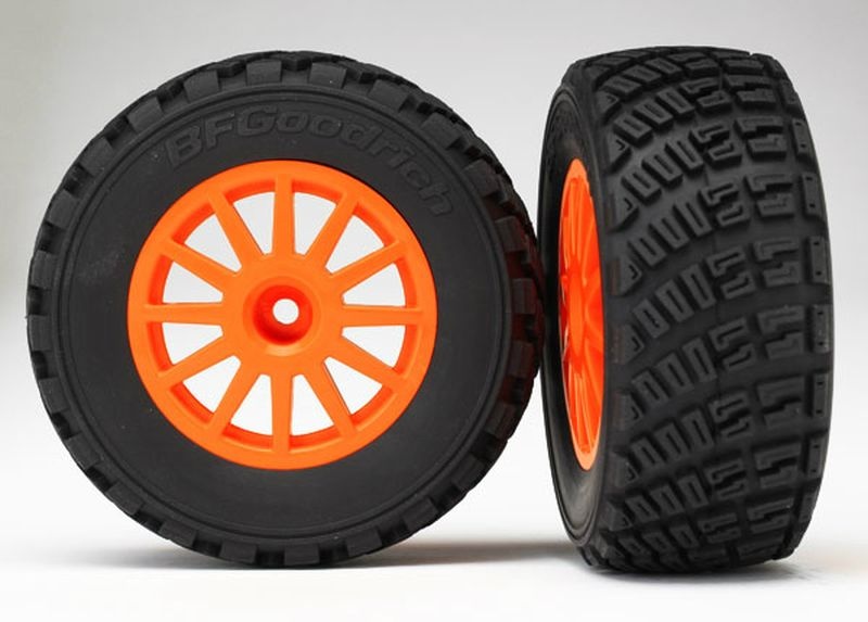 Traxxas Reifen auf Felge orange 7473A - Abbildung 1