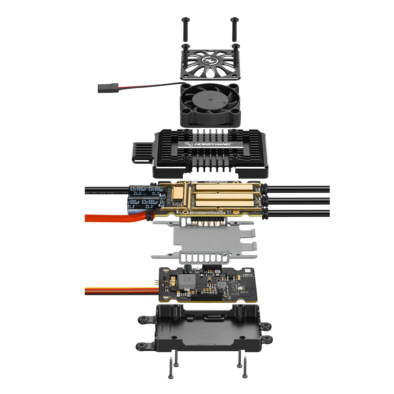 Hobbywing Platinum Pro 180A HV Regler V5 6-14s, 10 A BEC 30209103