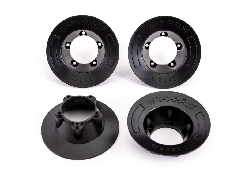 Traxxas Felgen-Abdeckung schwarz (4)  für 9572 Felgen 9569