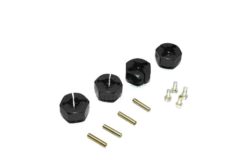 GPM Alu Hex Adapter 12mm schwarz Axial Wraith