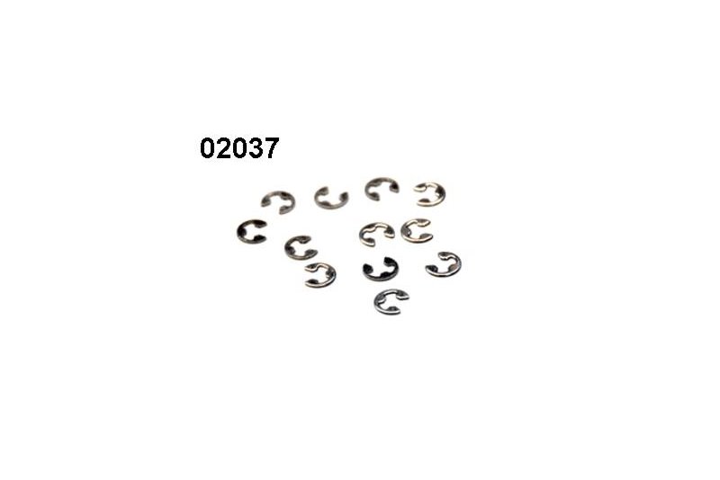 Amewi HSP E-Clip 12 Stück 2,5mm 02037 - Abbildung 1