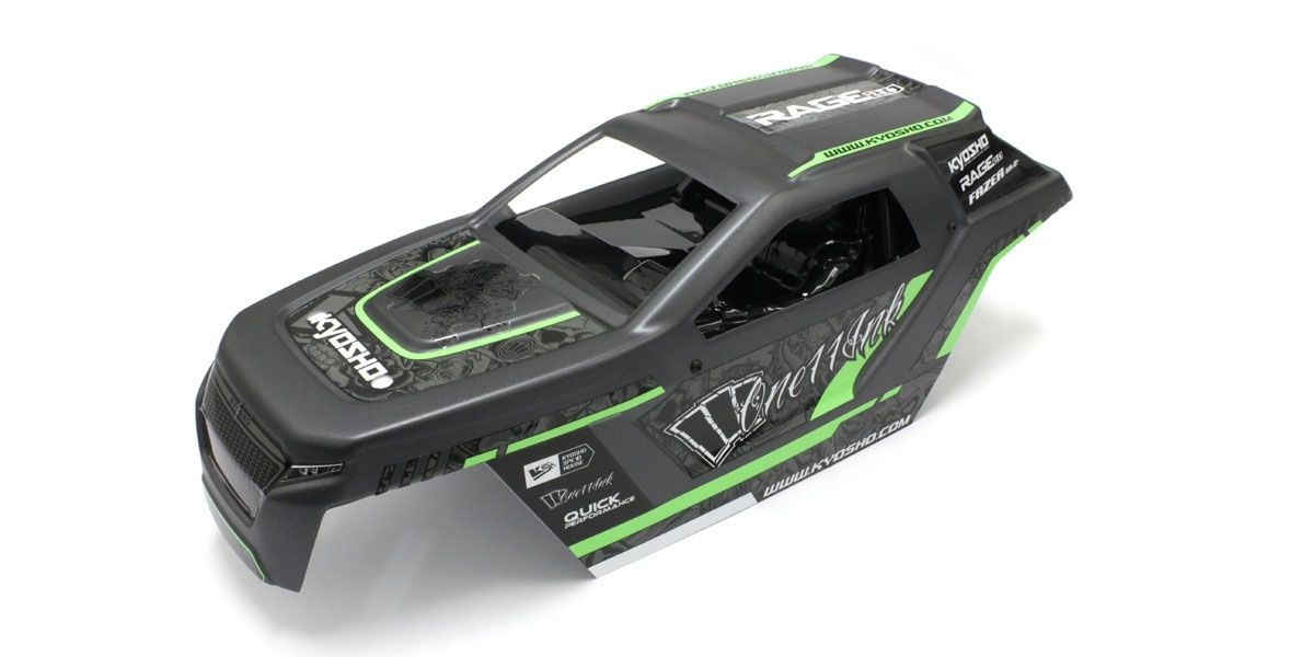 Kyosho KAROSSERIE RAGE 2.0 GREEN LACKIERT FAB501G