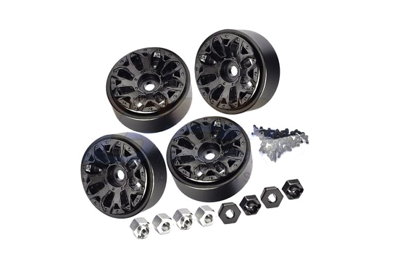 GPM Beadlock 1.0 Y-Form Felgen Alu schwarz 30x13,2mm (4) TRX-4M, SCX24 TRX4MZSP1113BK