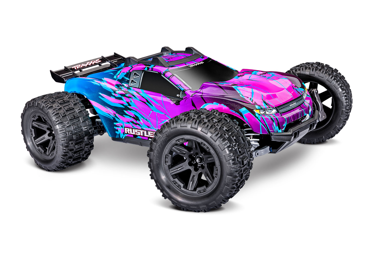 Traxxas Rustler 4x4 VX3 Brushless Stadium Truck Lila 67464-4 - Abbildung 1