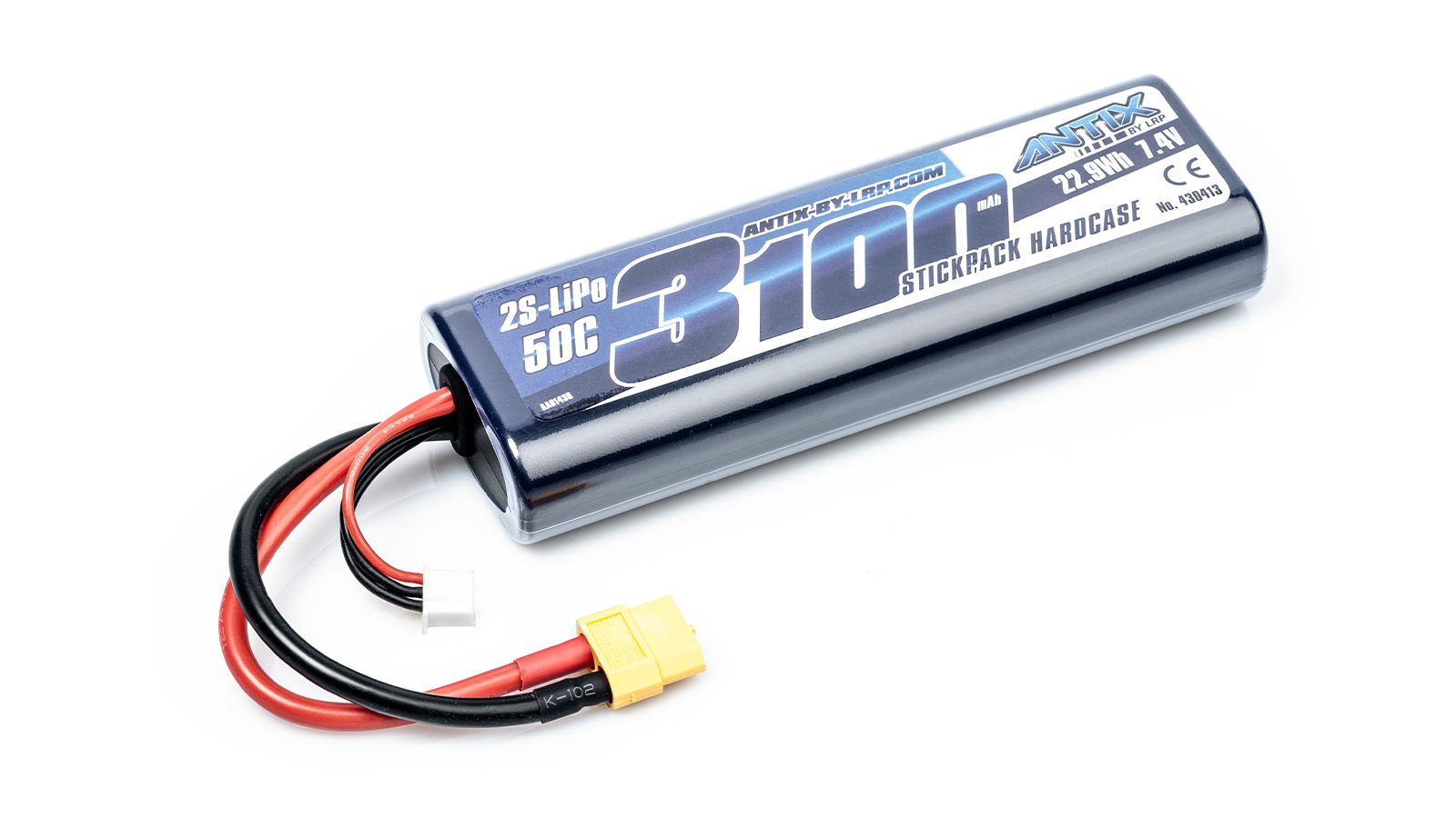 ANTIX by LRP 3100 7.4V 50C LiPo Car Stickpack Hardcase XT60 Plug