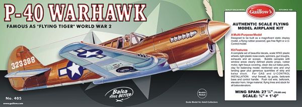 Guillow P-40 Warhawk Balsabausatz 405