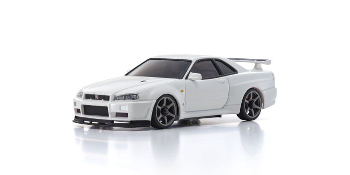 Kyosho Autoscale Mini-Z Skyline GT-R R34 V-Spec Nur II White (MA020) MZP460W