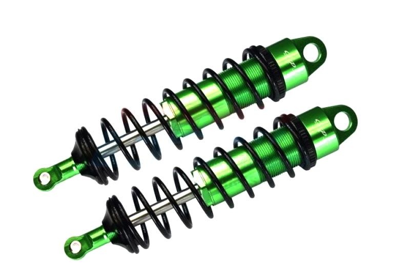 GPM Alum. 6061-T6 Dämpfer 128mm, 6mm Dämpferstange vo. grün Traxxas Sledge