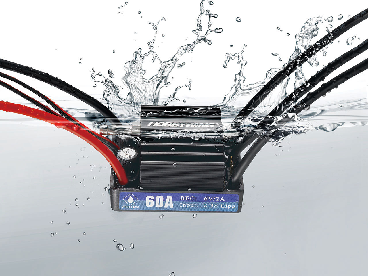 Hobbywing Seaking 60A V3 2-3s ESC Brushless Boot Regler 3A SBEC 30302200