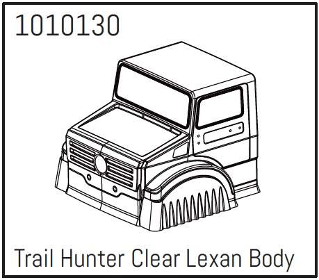 Hobby Plus T-Hunter PC Body (unpainted) - PRO Crawler 1:18 240252