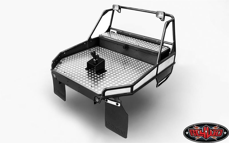 RC4WD Rear Tube Bed for Trail Finder 2 w/Mud Flaps & Lights (Black VVV-C0254