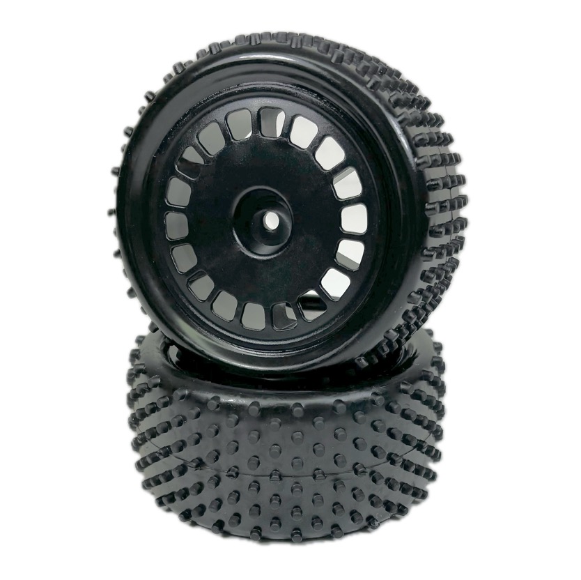 Absima 1:10 Buggy Räderset "Mini Pin" hinten schwarz (2) 2500055
