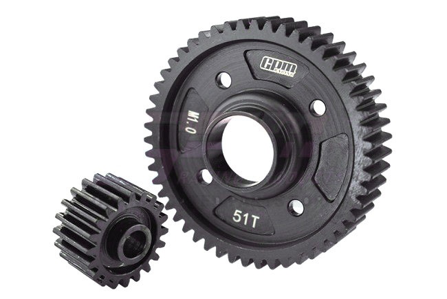 GPM Medium Carbon Stahl Ausgangszahnrad Diff mitte 51/20T TRX XRT, X-Maxx TXM82051TSBK