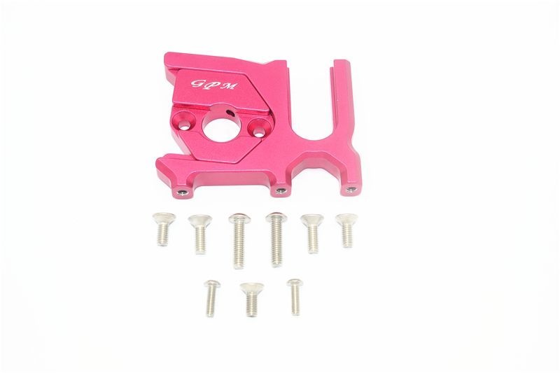 GPM Alu Mitteldiffhalter hinten mit Motorbefestigung rot ARRMA Kraton, Talion, Typhon, Outcast, Notorius, Infra 6 MAK018AR