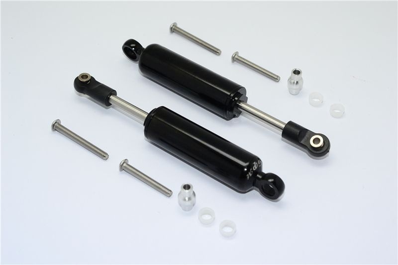 GPM Alum. Dämpfer mit internen Federn 93mm v/h schwarz Traxxas Traxxas4 & 6
