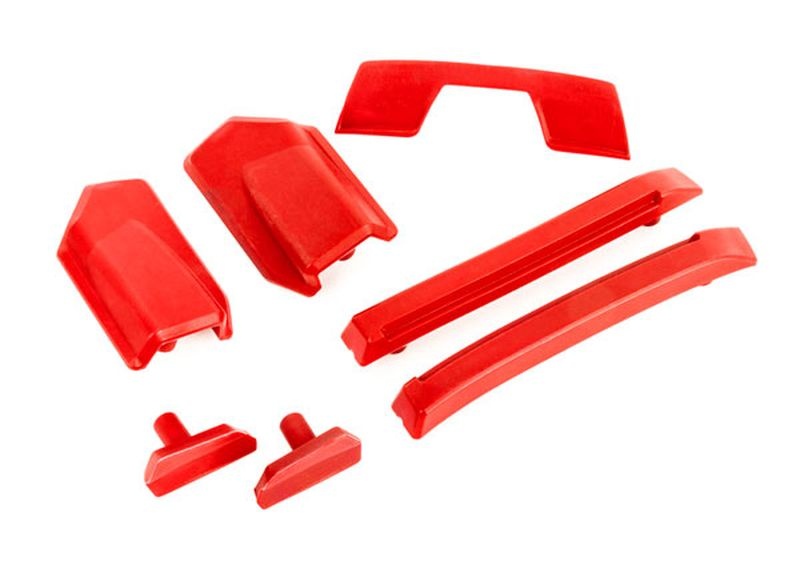 Traxxas Karo-Verstärkungs-Set rot / Dach-Skid-Pads (für #9511 Karo) 9510R