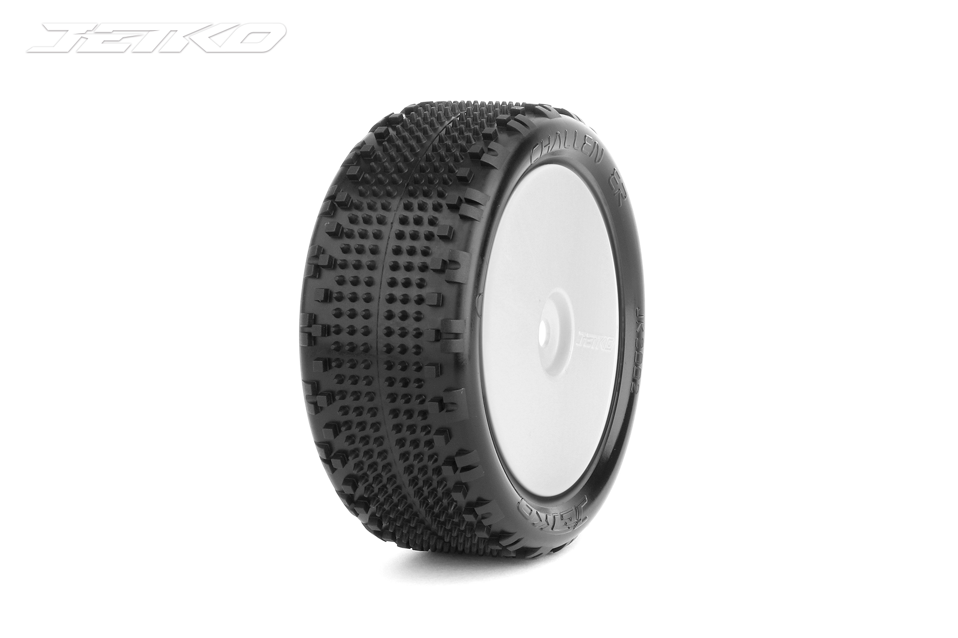 Jetko Challenger 1:10 Buggy 4WD Vorne Super Soft Felge weiß (2) JK2002CSSGW
