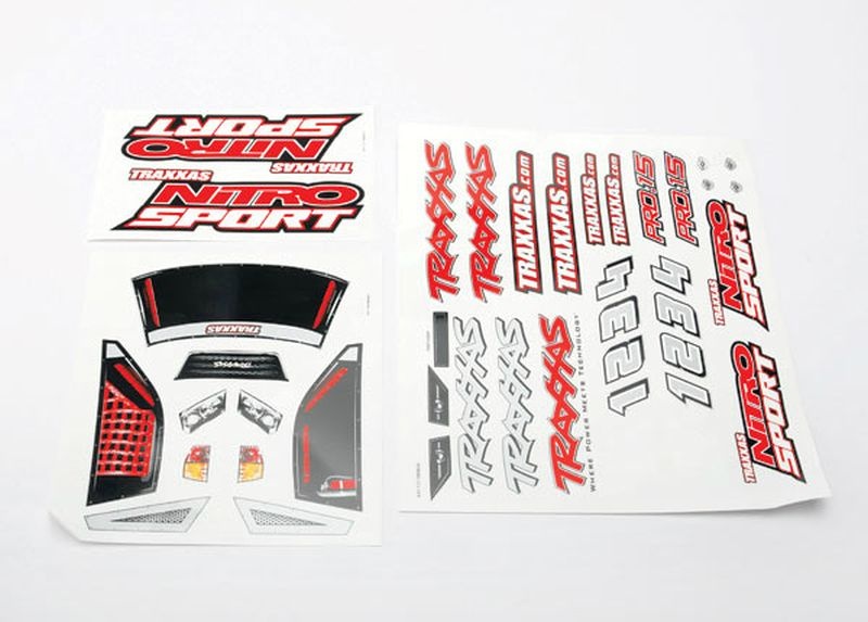 Traxxas DECAL SHEETS, NITRO SPORT 4513R