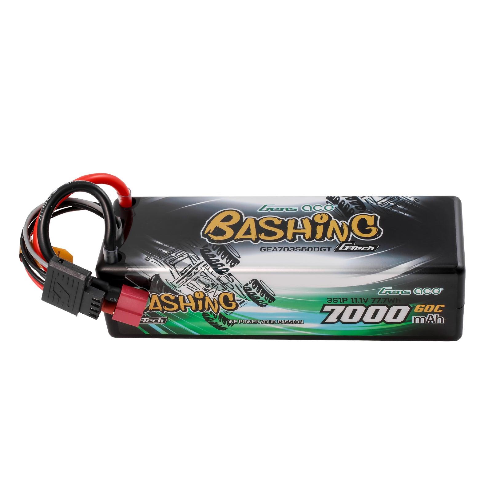Gens Ace G-Tech 7000mAh 11.1V 60C 3S1P Lipo Akku Pack mit T-Plug Bashing Series GEA703S60DGT