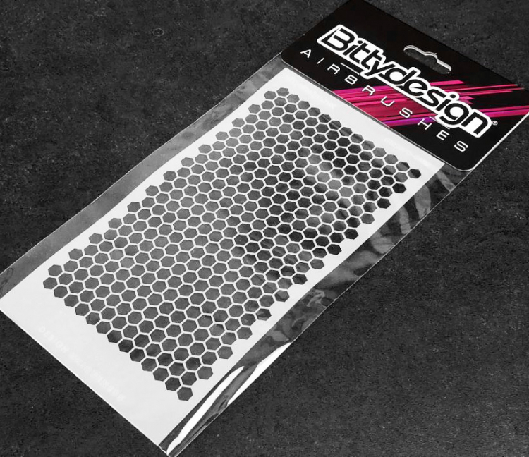 Bittydesign Vinyl stencil - Honeycomb V1 small STC-002S