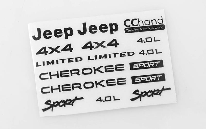 RC4WD Metal Emblem Set für Axial SCX10 XJ (Schwarz) (VVV-C0264)