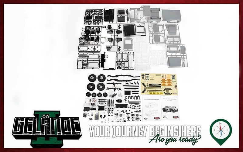 RC4WD Gelande II Truck Kit mit LR Defender D90 Hart-Karo-Set Z-K0073 - Abbildung 2