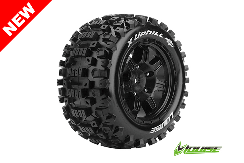 Louise X-UPHILL Sport-Reifen Felge schwarz (2) TRAXXAS X-MAXX / MFT L-T3297B