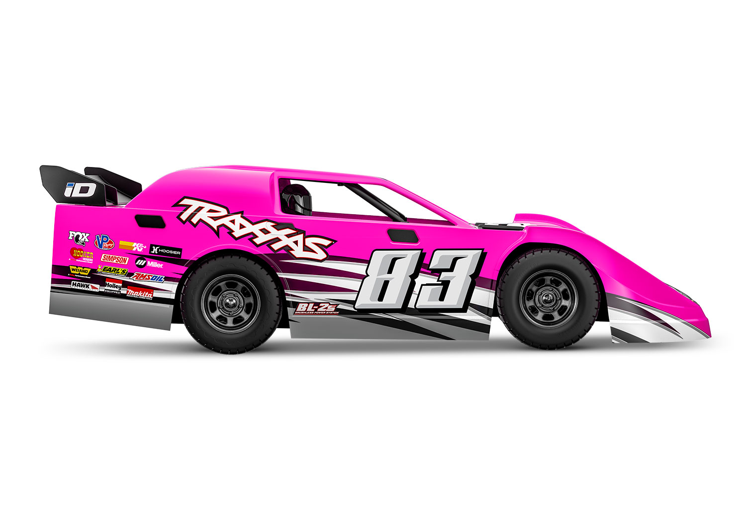 Traxxas Slash Modified Late-Model Competition BL-2S pink 1/10 Dirt Oval Racer RTR Brushless 104364-74 - Abbildung 4