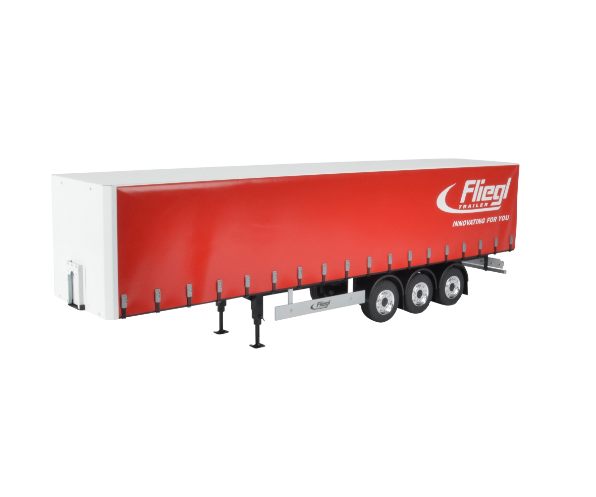 Carson 07235 1:14 3-Achs Fliegl Megarunner Plane(Rot) 500907235
