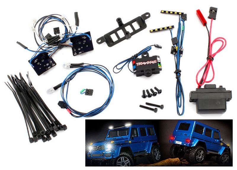Traxxas LED Licht-Set kpl mit Power-Supply für #8811 oder 8825 Karo 8898 - Abbildung 1