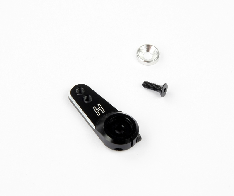 R17024 Aluminium Servo Arm 24 Zähne (leicht) Schwarz