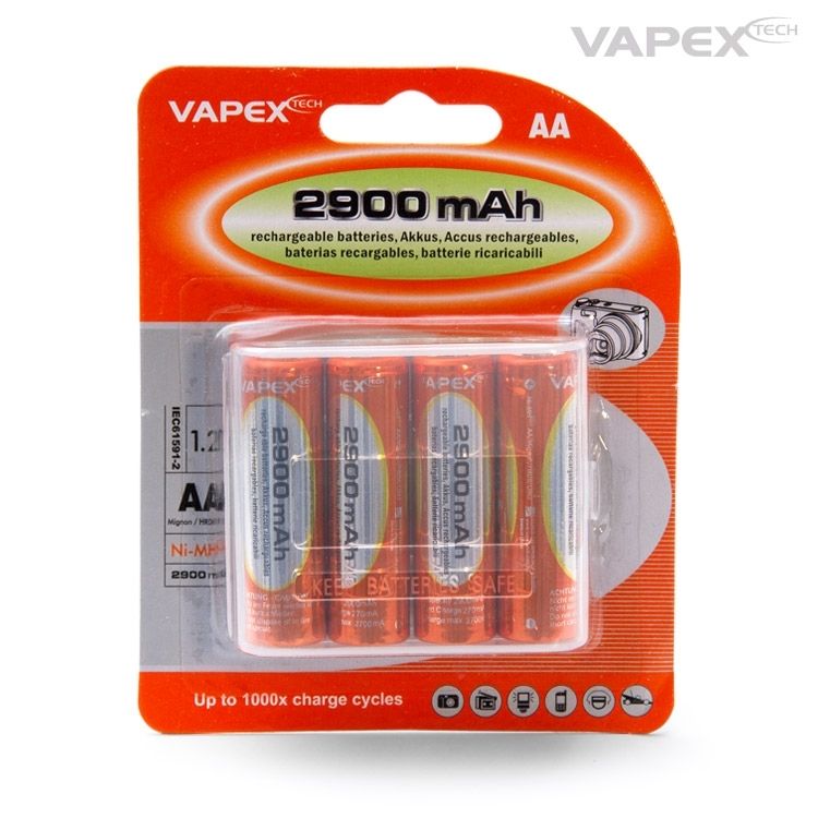 Vapex AA/R6 NiMH Akku 1,2V 2900mAh 4St. 4VTE2900AA - Abbildung 1