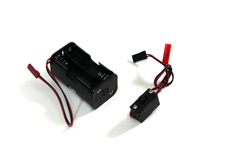 Absima Batteriebox mit Schalter f. Mignonzellen 2300002