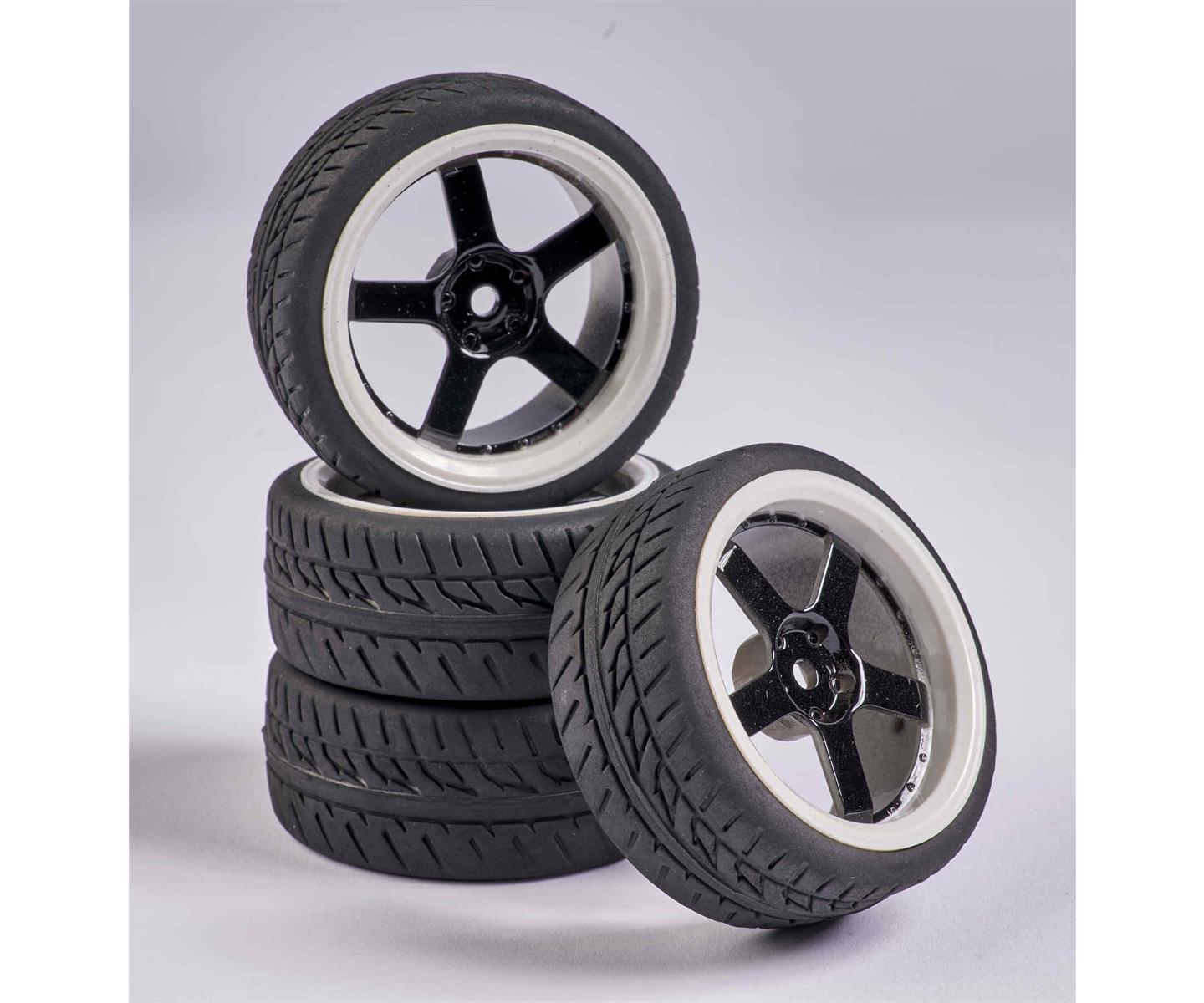 Carson 00165 1:10 Räderset 5 Sp.-Design (4) schw./w. 500900165