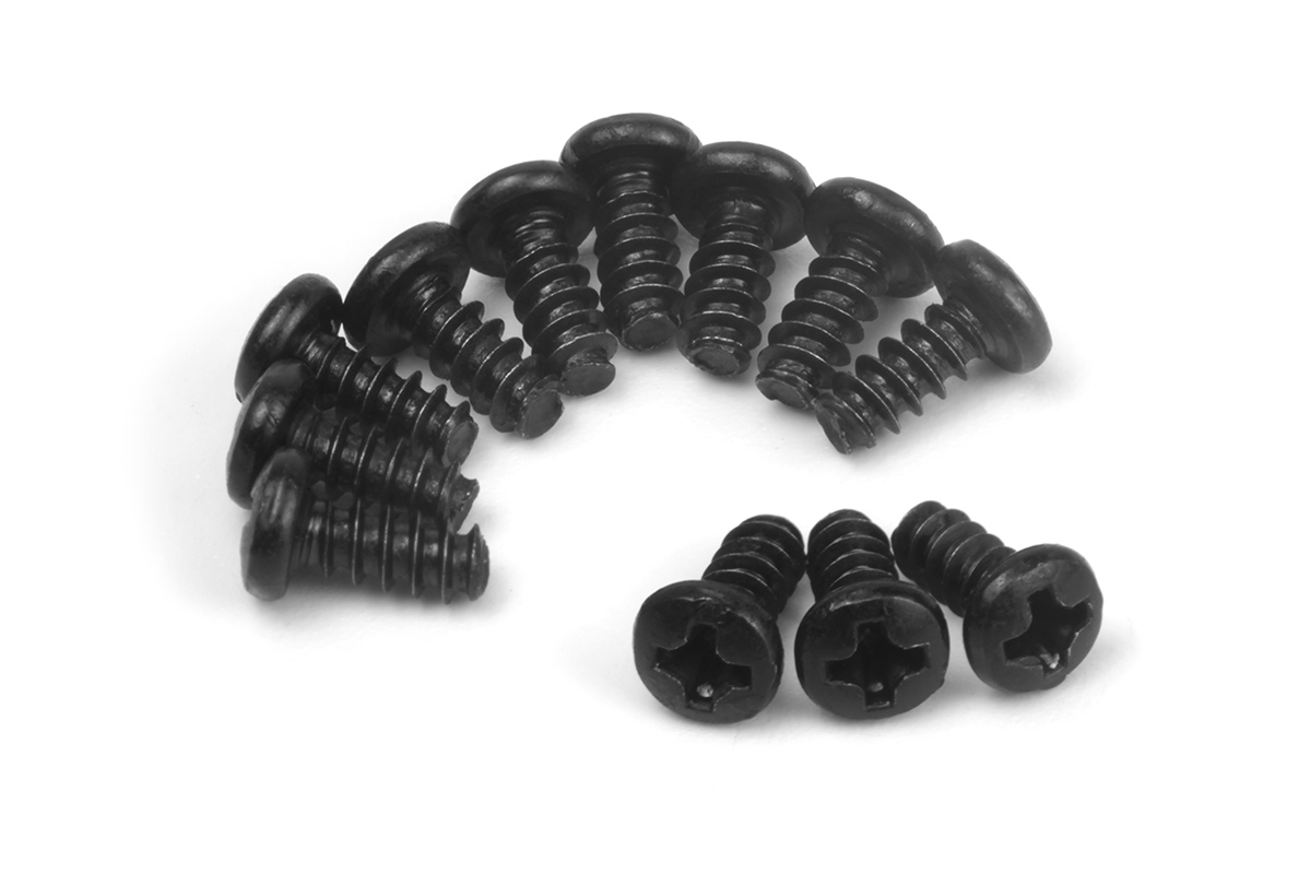 Blackzon Rundkopf Schneidschrauben PBHO2.6×6mm (12St.) 540460