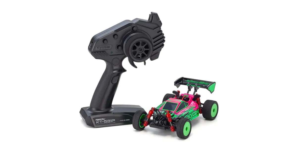 Kyosho Mini-Z MB010 Readyset 4WD Inferno MP9 TKI3 Pink-Grün 32093PGR
