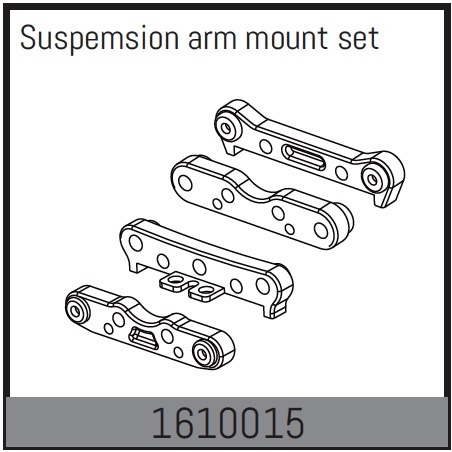 Absima Suspemsion arm mount set 1610015