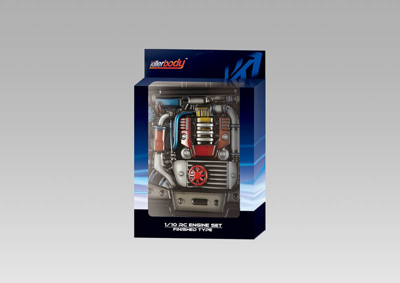 KB48492 Motor Attrappe aus Lexan Type-A lackiert
