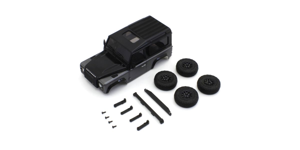 Kyosho Karosserie Land Rover Defender 90 Gray Mini-Z 4X4 MX01 MXBT06GM
