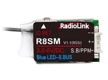 RadioLink Empänger Mini R8SM 8-Kanal (T8FB, T8S, T16D, T12D) R8SM