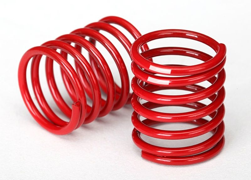 Traxxas Dämpfer-Feder rot (2.8 rate, weißer Streifen) (2) 8366