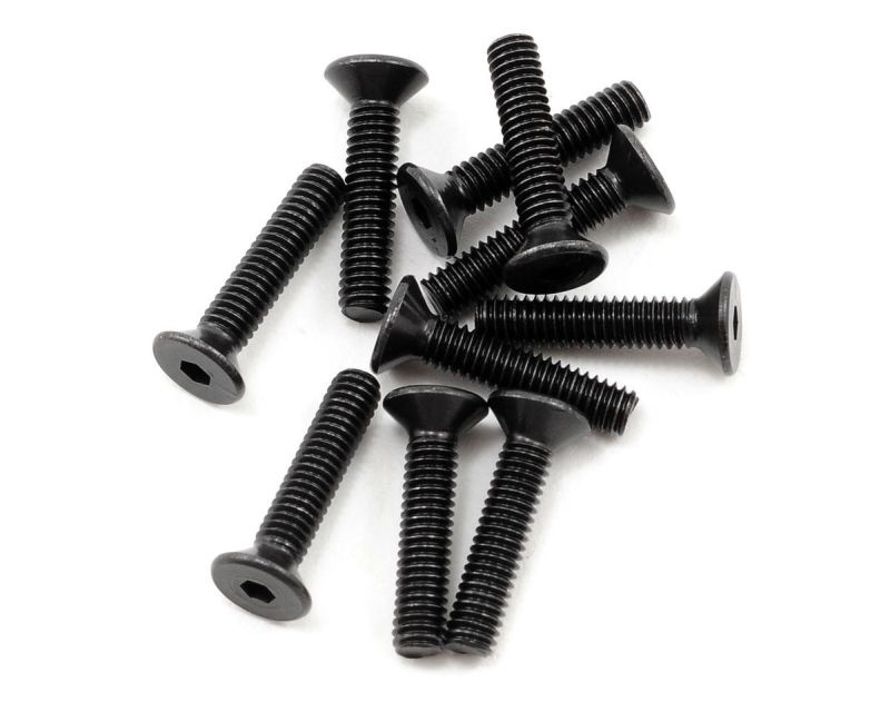 ProTek RC 2.5x12mm High Strength Flachkopfschrauben (10)  PTK-H-2104