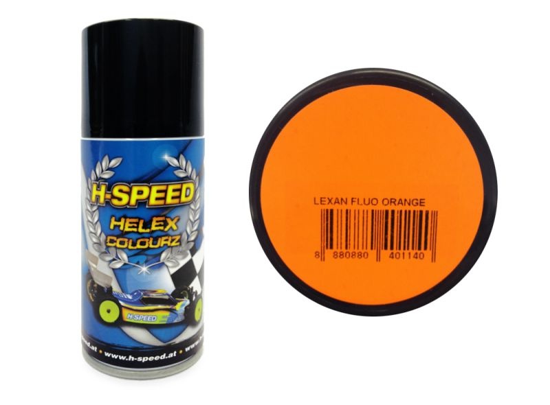 H-SPEED Lexan Spray Farbe Helex Colourz Fluo orange 150ml HSPS011