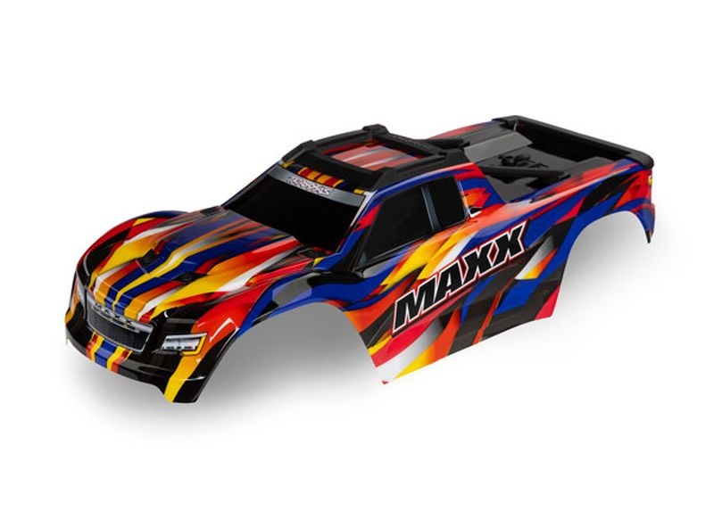 Traxxas Karo Wide-Maxx gelb lackiert + Decal Sheet 8918P