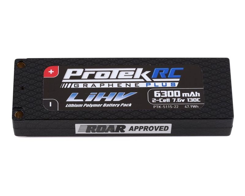 ProTek RC 2S 130C Low IR Si-Graphene HV LCG LiPo Batterie (7.6V, 6300mAh, 139x47x22.5mm, 271g)
