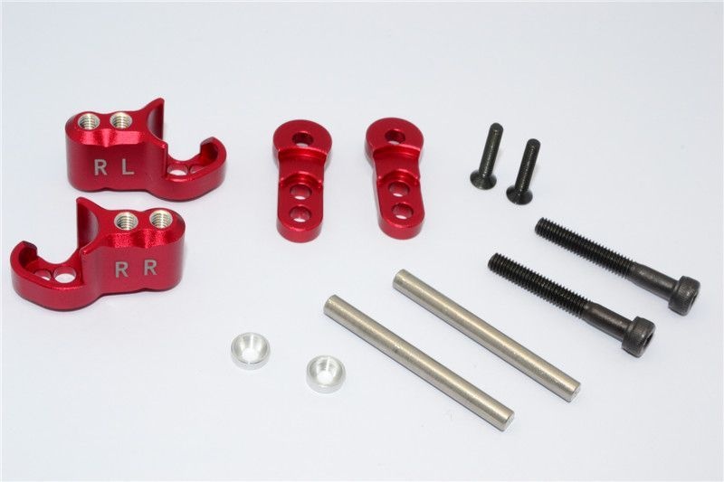 GPM Alu Dämpferbefestigung hinten rot Traxxas X-MAXX
