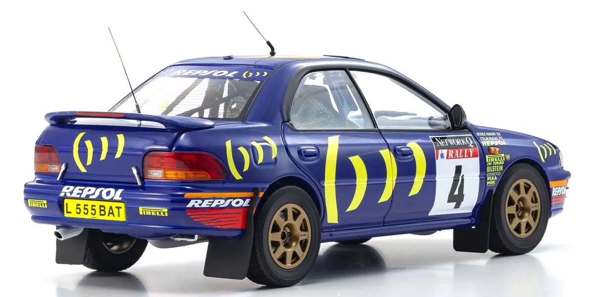 Kyosho 1:18 Subaru Impreza Colin McRae Winner RAC 1994 Nr.4 08962A