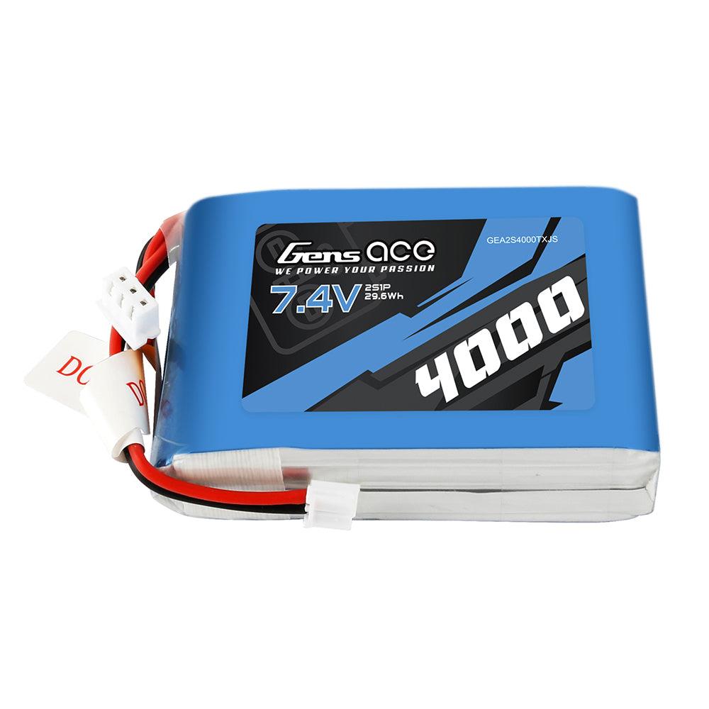 Gens Ace 4000mAh 7.4V 2S1P Transmitter Lipo Akku pack GEA2S4000TXJS