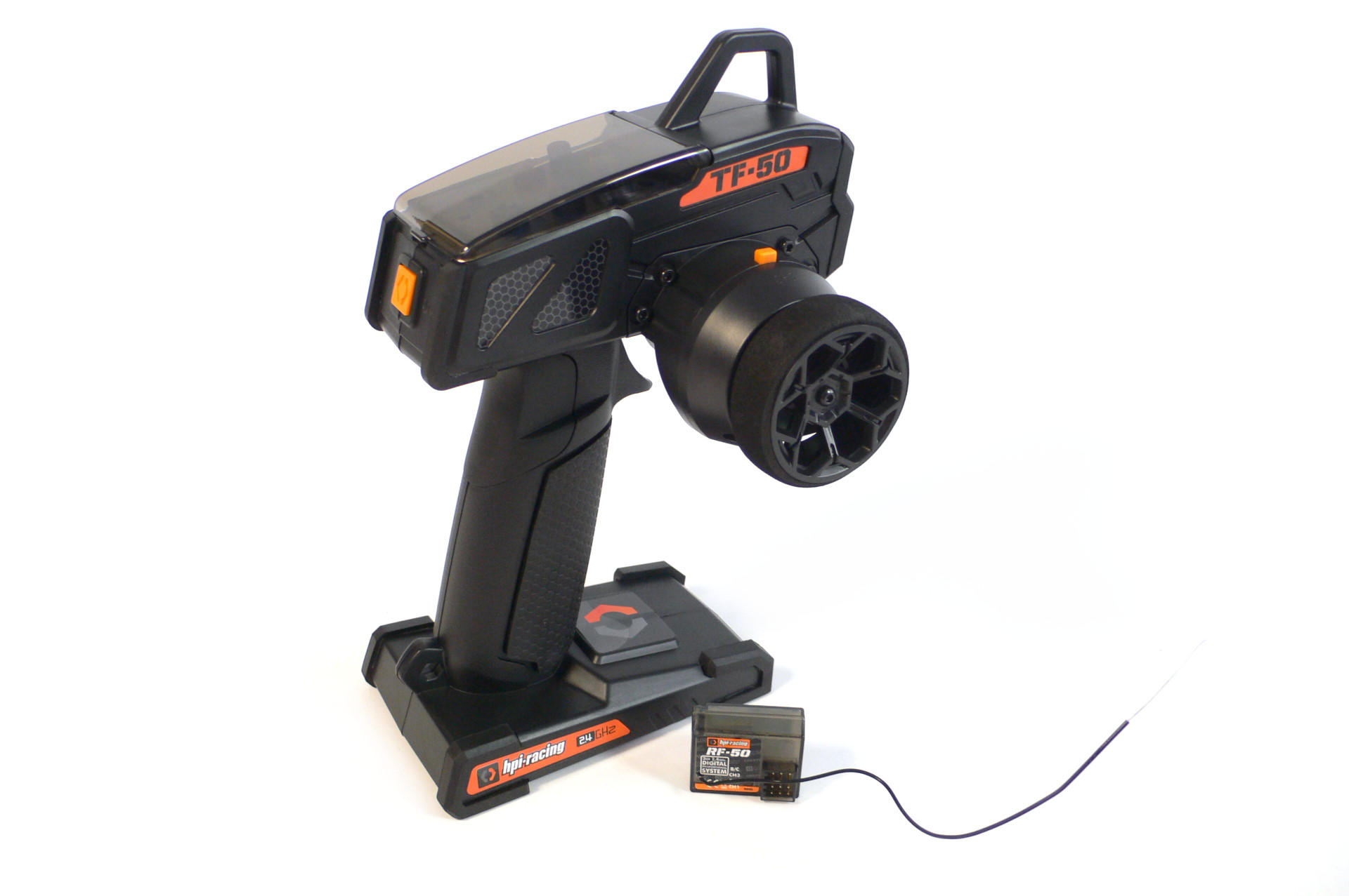 HPI Fernsteuerung TF-50 4-Kanal 2,4GHz incl. RF-50 Empfänger Pistolensender - Abbildung 1